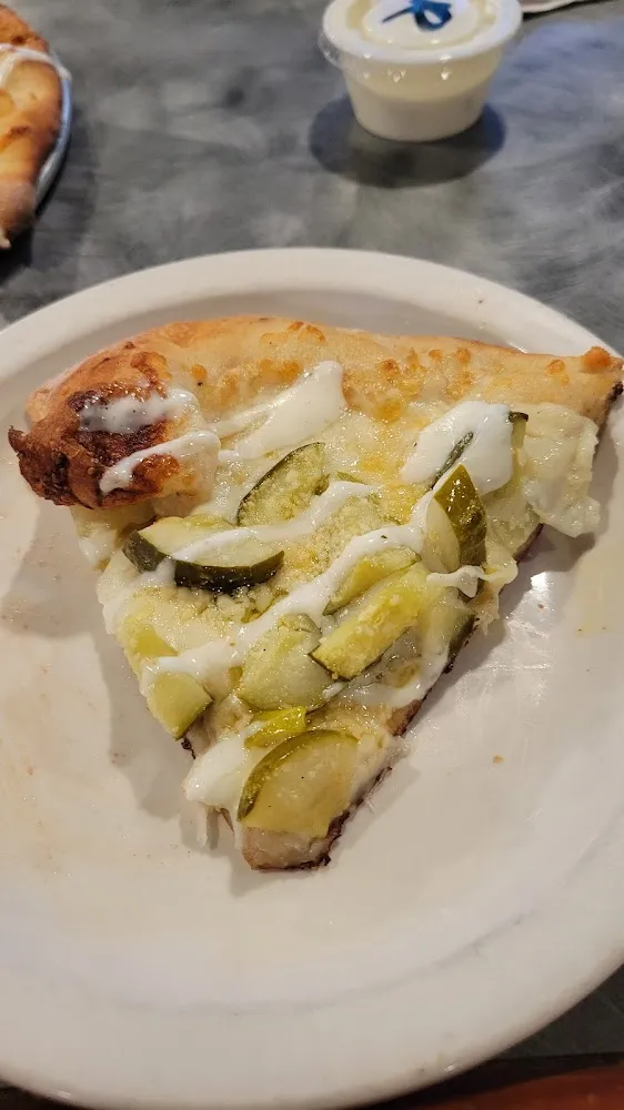 Dill Pickle Pizza Slice